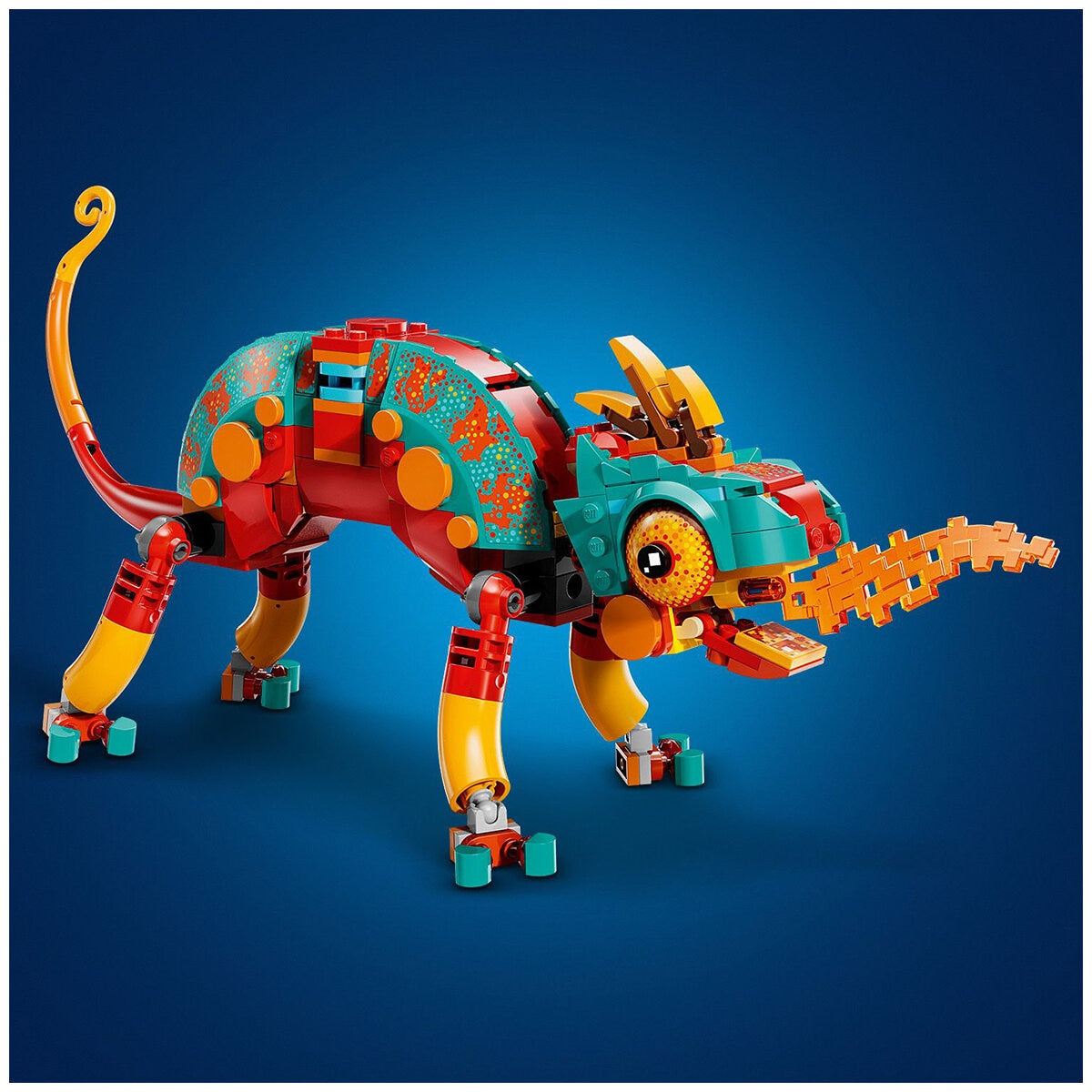 LEGO DREAMZzz Mateo's Fire Chameleon 71492 Building Set | 443 Pieces, Ages 7+ | Transformable Chameleon Toy with Blaster Turret, Jet, Mini Mech - SuperSaverAU - view 4