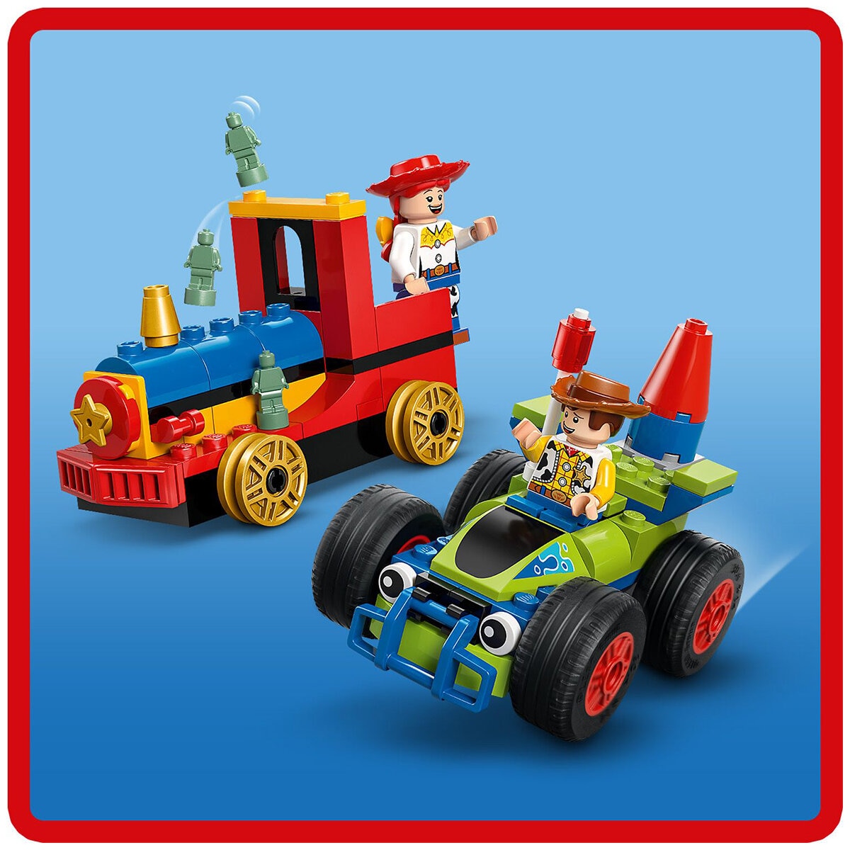 LEGO Disney Toy Story Celebration Train And RC Car 43264 - 206 Pieces, Ages 4+, 32 cm Long, Woody, Jessie, Bo Peep, Buzz Lightyear - SuperSaverAU - view 5