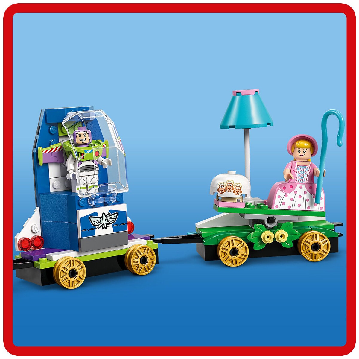 LEGO Disney Toy Story Celebration Train And RC Car 43264 - 206 Pieces, Ages 4+, 32 cm Long, Woody, Jessie, Bo Peep, Buzz Lightyear - SuperSaverAU - view 4