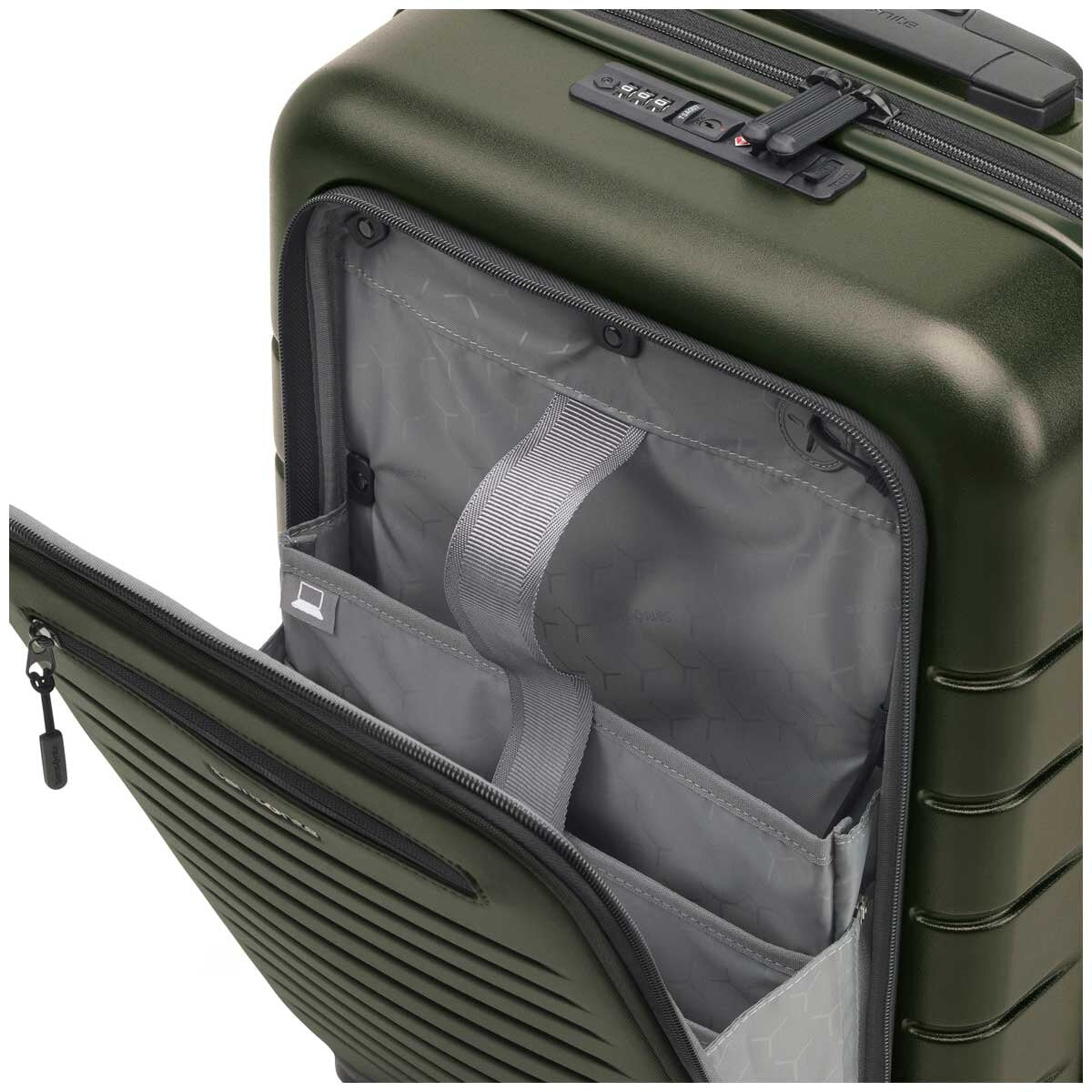 Samsonite Variate 2 Piece Luggage Set Olive - Large & Carry On, TSA Lock, 10 Year Warranty - SuperSaverAU - view 7