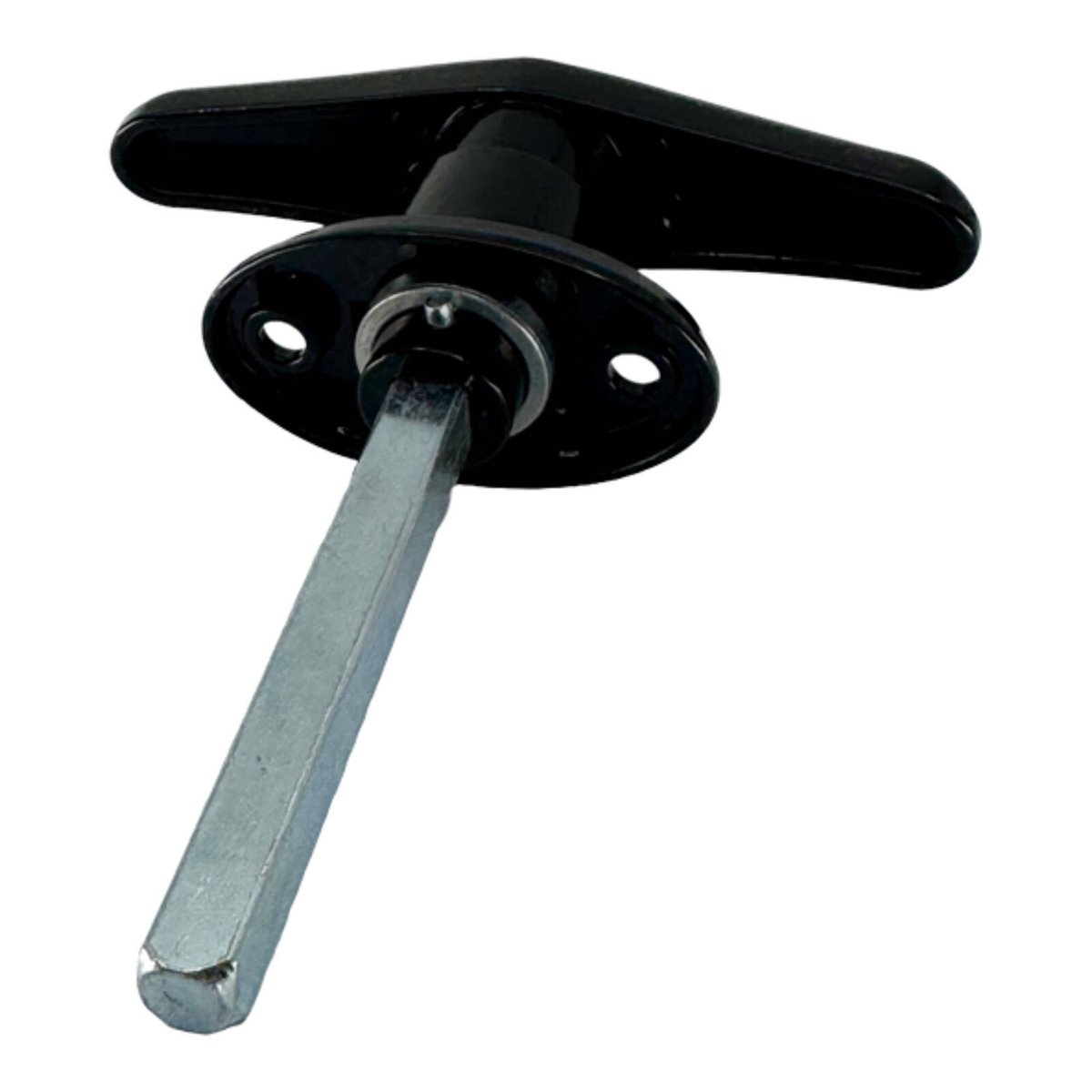 Liftaway Front Fix Lockable T-Handle - Black Chrome, 2 Keys, Hardware Included