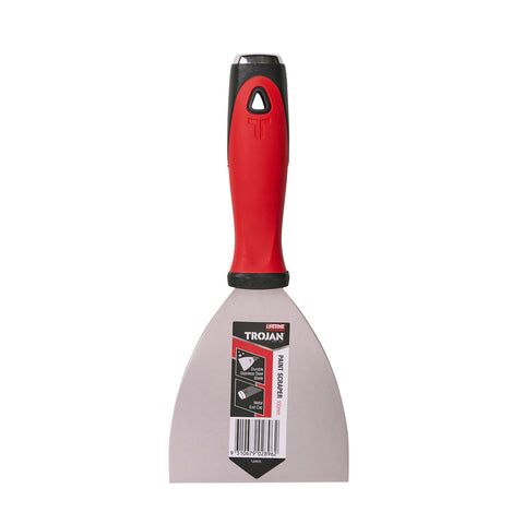 Trojan 100mm Soft Grip Paint Scraper and Stripper