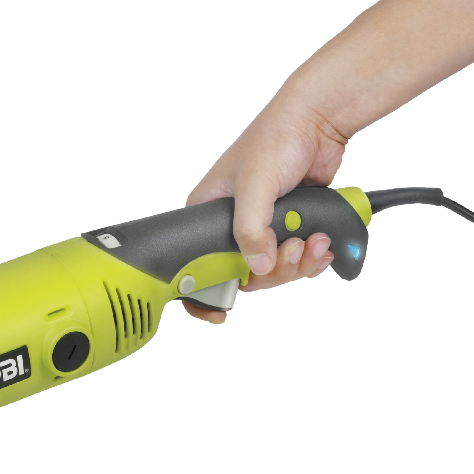 Ryobi 1500W 180mm Corded Angle Grinder, Sander & Polisher, EAG1518RG