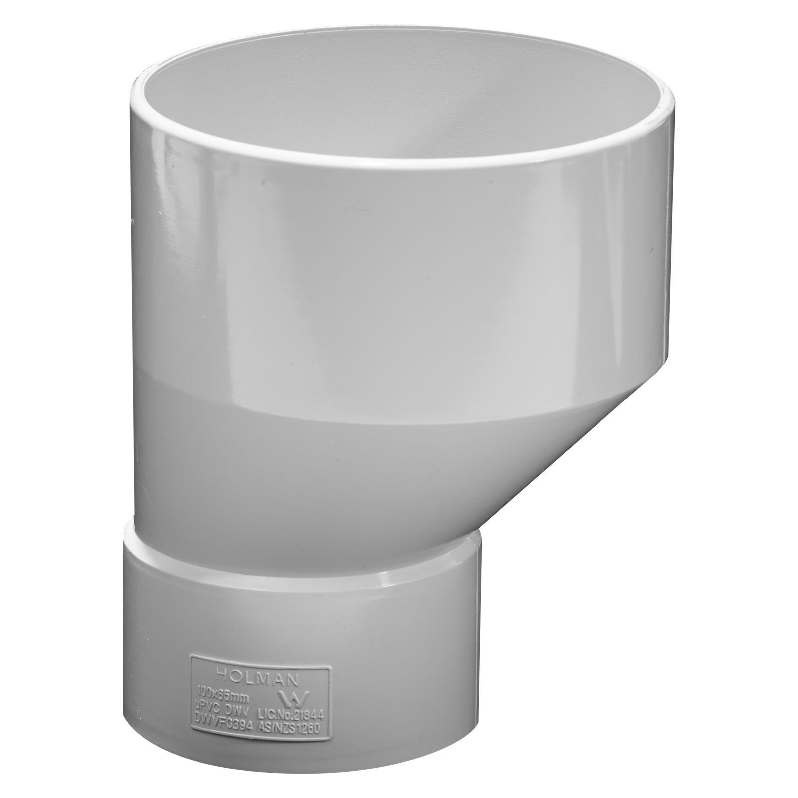 Holman 100 x 65mm PVC DWV Taper Level Invert DWVF0394