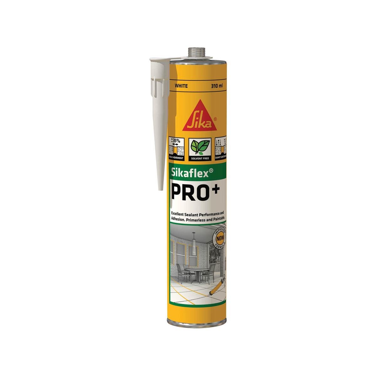 Sika 310ml White Sikaflex Pro+ Polyurethane Sealant