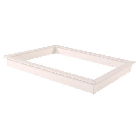Builders Edge 450 x 600mm White Plastic Manhole Frame Kit, Paintable