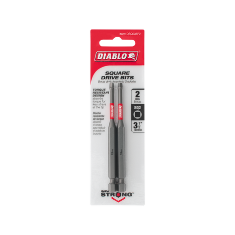 Diablo 90mm SQ2 Power Bit - 2 Pack