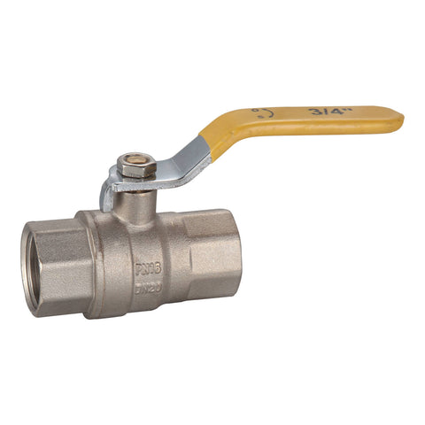 Kinetic 20mm Lever Handle Gas Ball Valve, Lead Free Brass, Quarter-Turn
