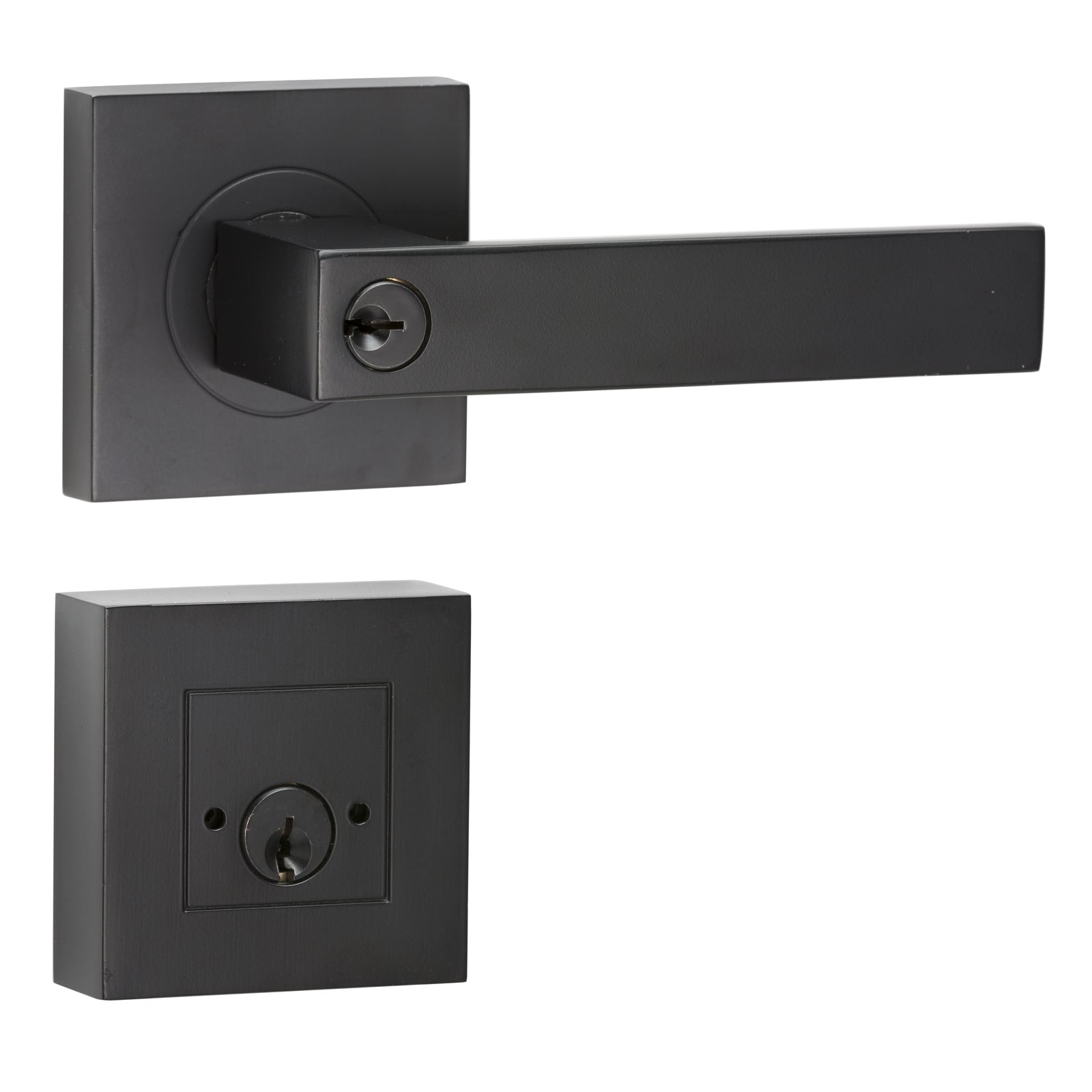 Lemaar Javea Black Zinc Security Set Front Door
