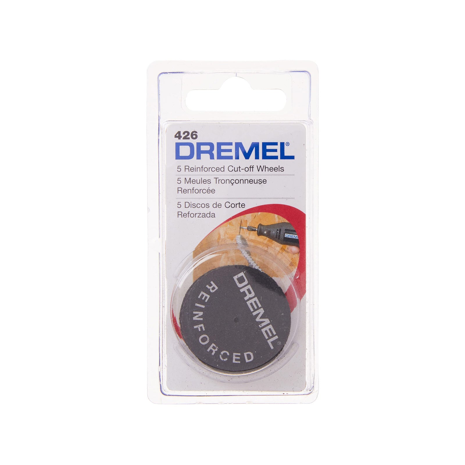 Dremel 32mm Fibreglass-Reinforced Cut-Off Wheels 5 Pack (426) - Grey Cutting Discs