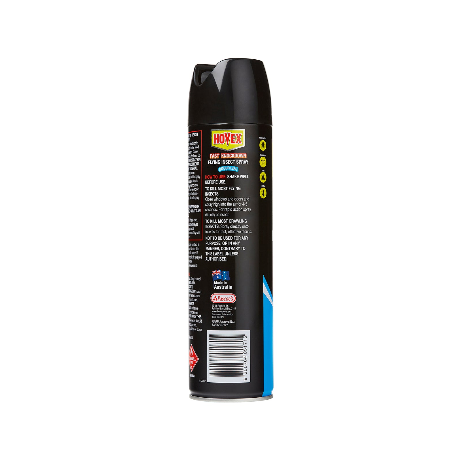 Hovex Fast Knockdown Odourless Flying Insect Spray 14ml Indoor