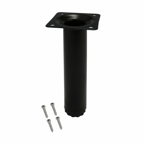 Adoored 30 x 150mm Steel Black Round Table Leg