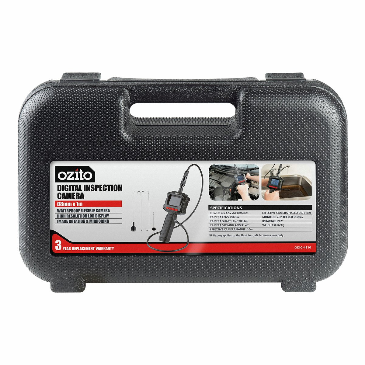Ozito 8mm x 1m Digital Inspection Camera ODIC-4810