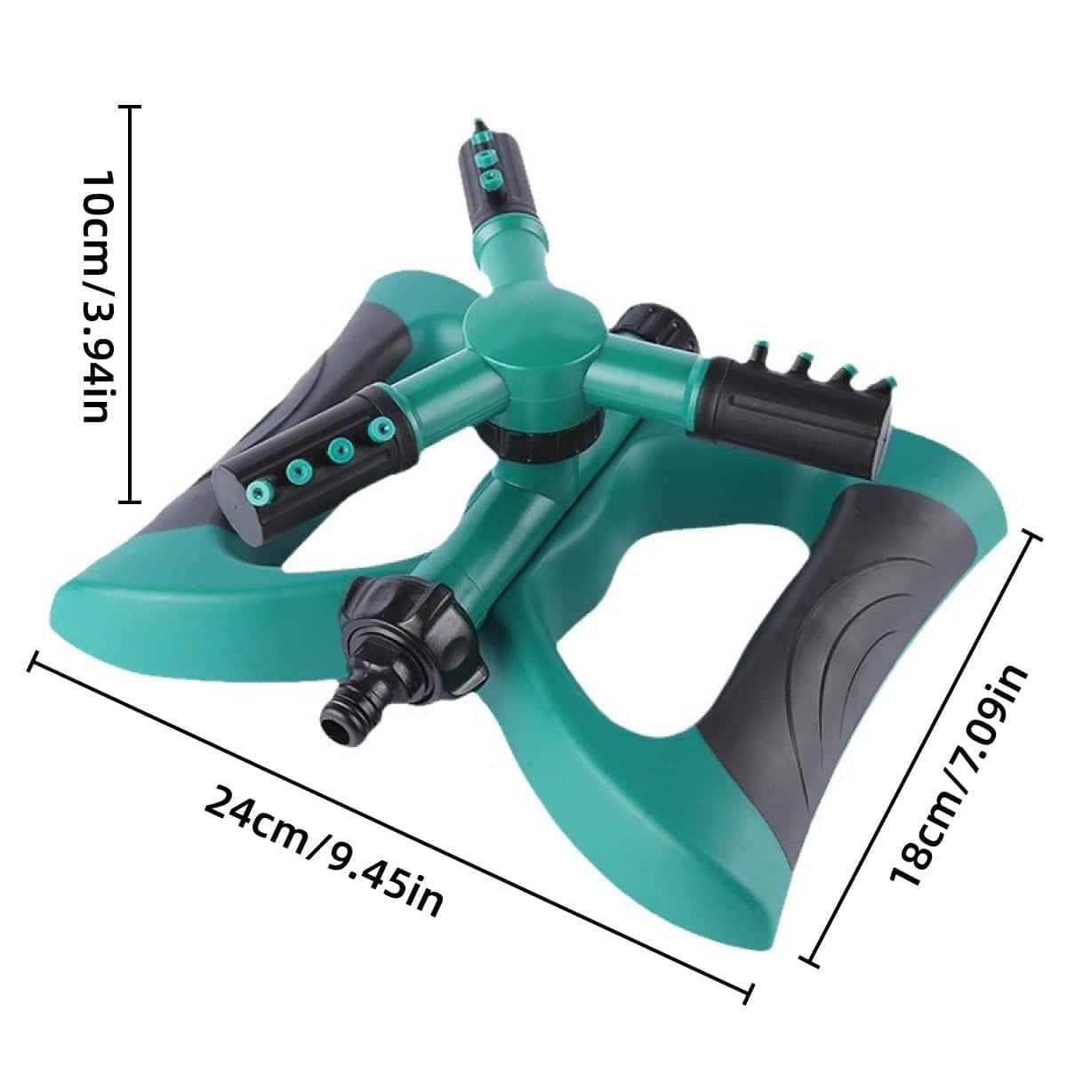 360 Degree Rotating Garden Sprinkler with 12 Nozzles for Lawns and Gardens - view 3