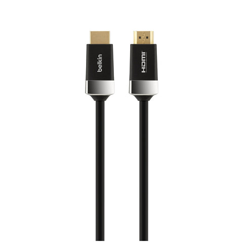Belkin HDMI Cable AV10050BT1M 4K 1M Black - 1080p Full HD/3D, 4K UHD @60Hz + HDR, 18Gbps, 7.1 Surround Sound - SuperSaverAU - view 1