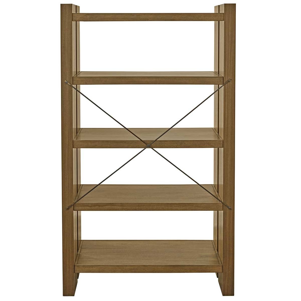 Universal Broadmoore Bookcase W 965 x H 1651 mm, Adjustable Shelves, Rubberwood - SuperSaverAU - view 2