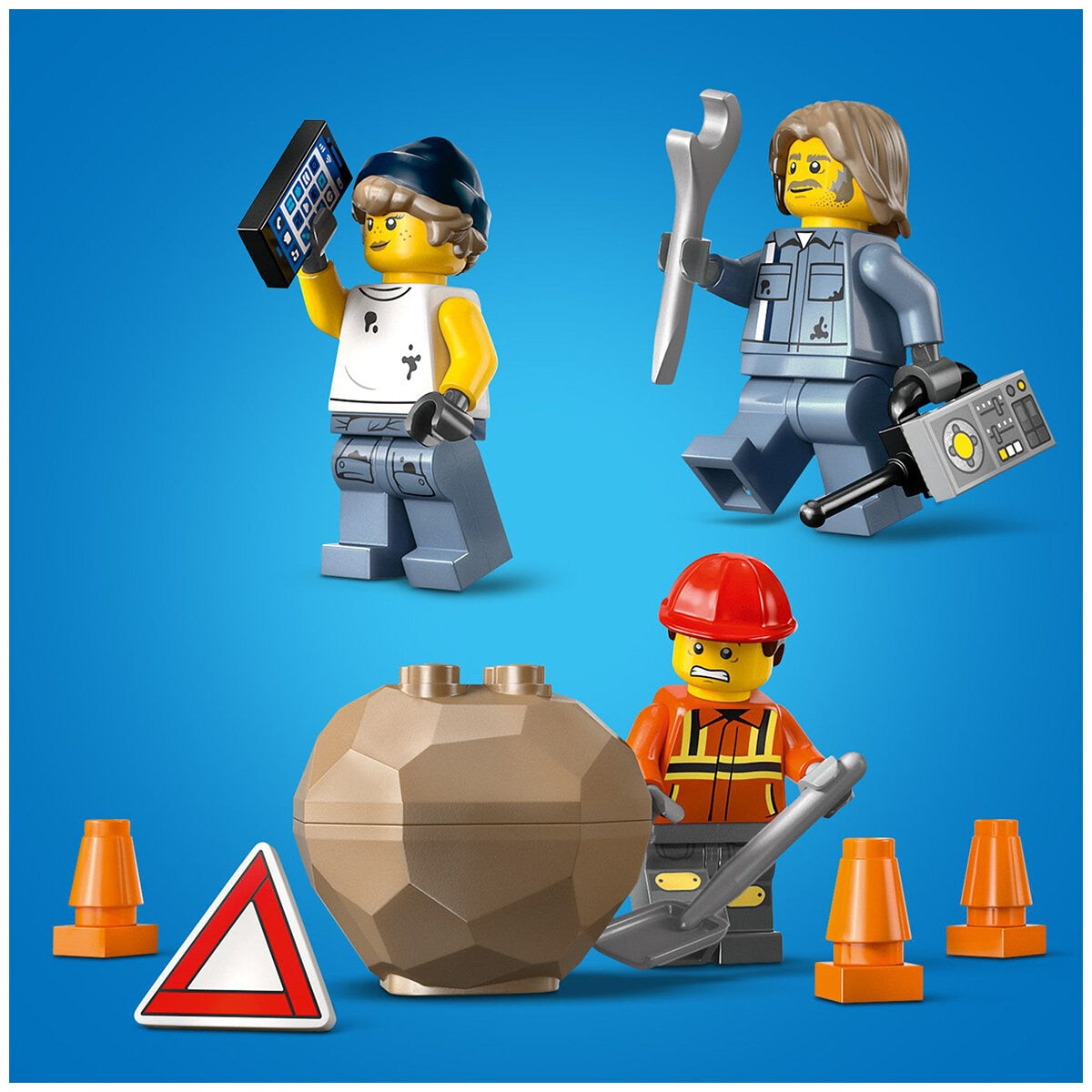 LEGO City Heavy-Duty Recovery Tow Truck With Crane 60467, 793 Pieces, Ages 8+, Working Crane, Winch, Dump Truck, 3 Minifigures - SuperSaverAU - view 3