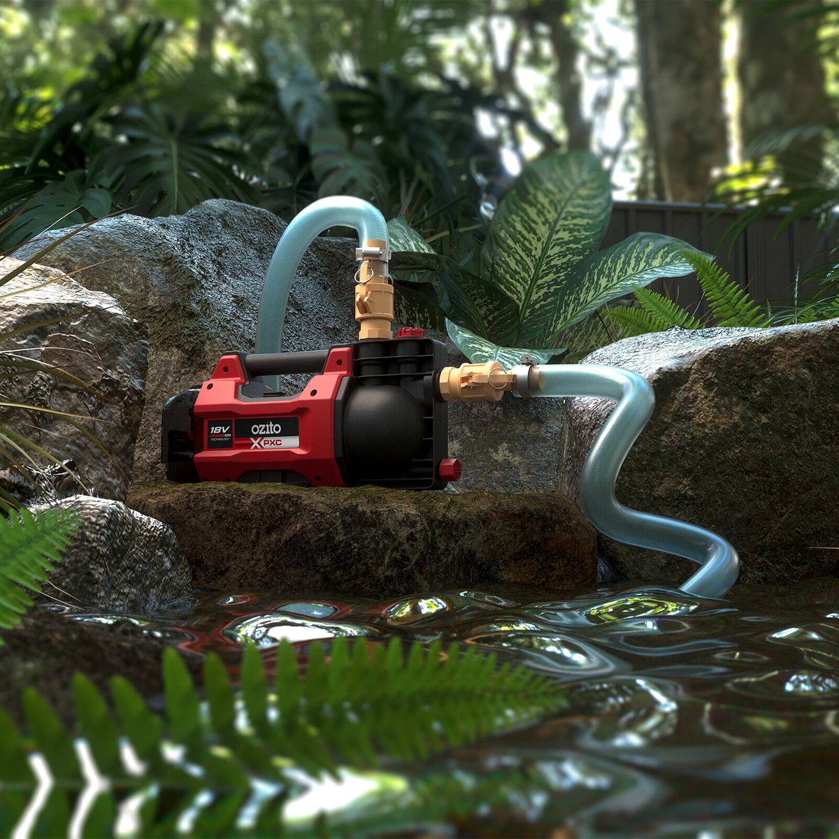 Ozito PXC 18V Cordless Transfer Pump Kit PXTPK-250