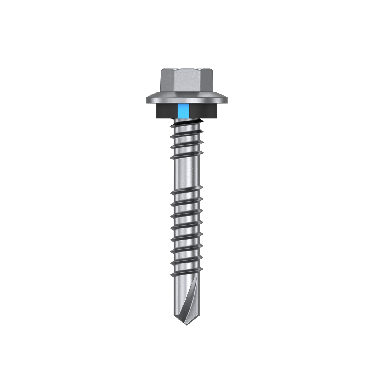 Bremick 12g x 39mm B8 Hex Roofing Screw Drill Point Carbon Steel - Pack 100