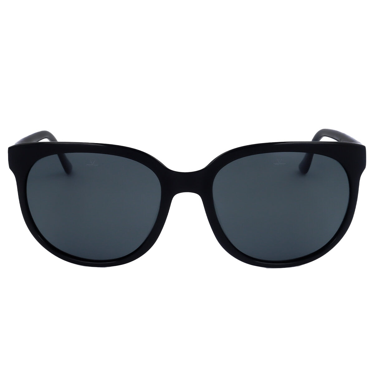 Vuarnet Men's Polarised Sunglasses, Grey Lens, Round Frame, 49 mm, Black - SuperSaverAU - view 2