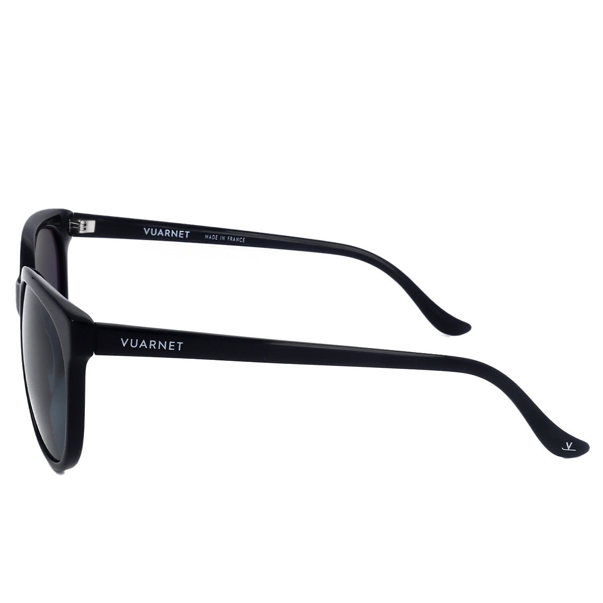 Vuarnet Men's Polarised Sunglasses, Grey Lens, Round Frame, 49 mm, Black - SuperSaverAU - view 3