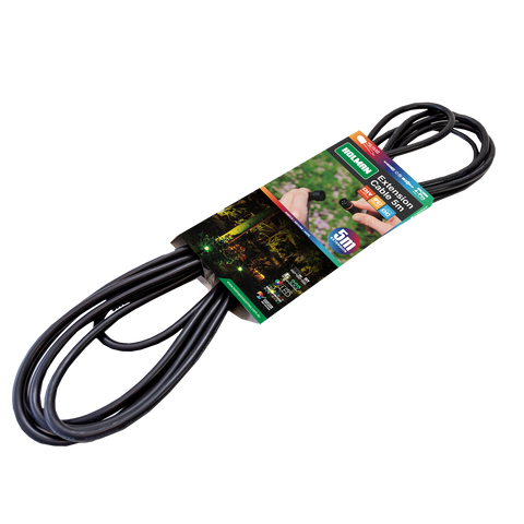 Holman 5m Black RGB Colour Garden Light Extension Cable ALCRGB5