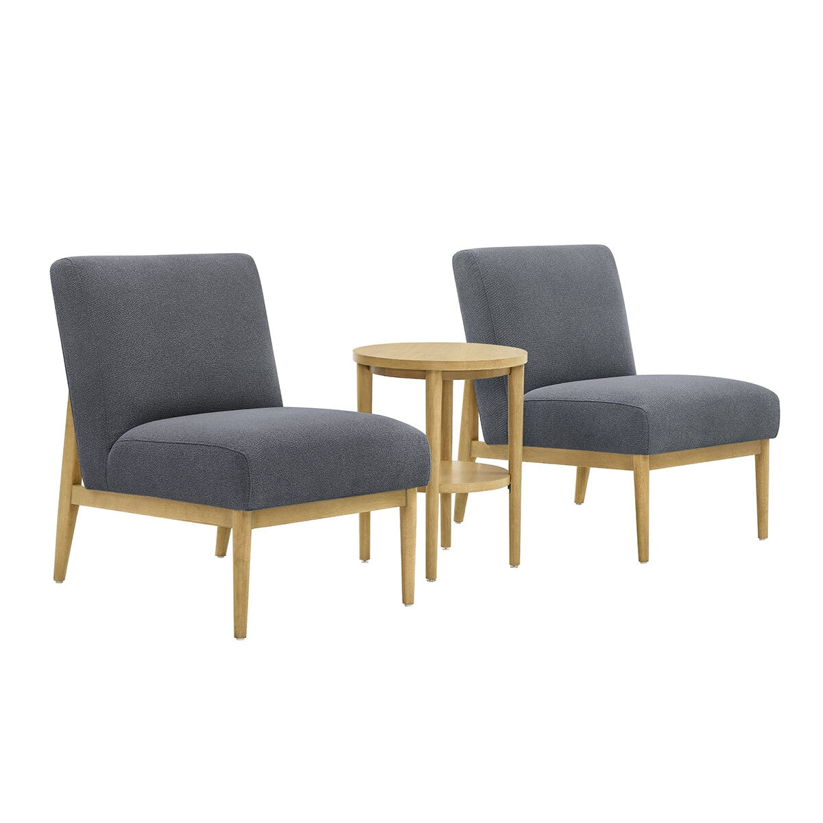 Thomasville Fabric Chair And Accent 3 Piece Table Set