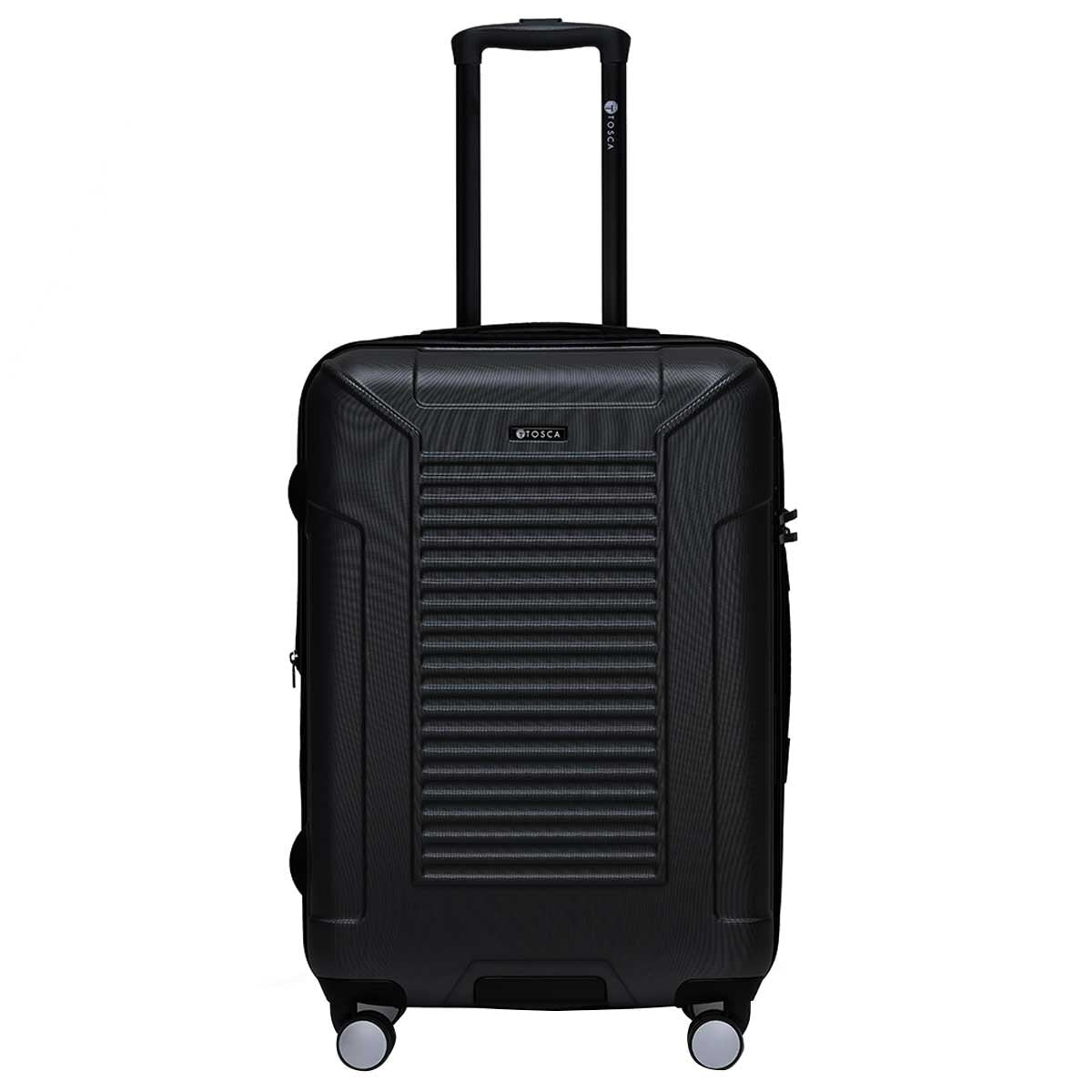 Tosca Matrix Range 3 Piece Luggage Set Black | Polycarbonate Shell, Expander Function, TSA Lock, 10-Year Warranty - SuperSaverAU - view 6