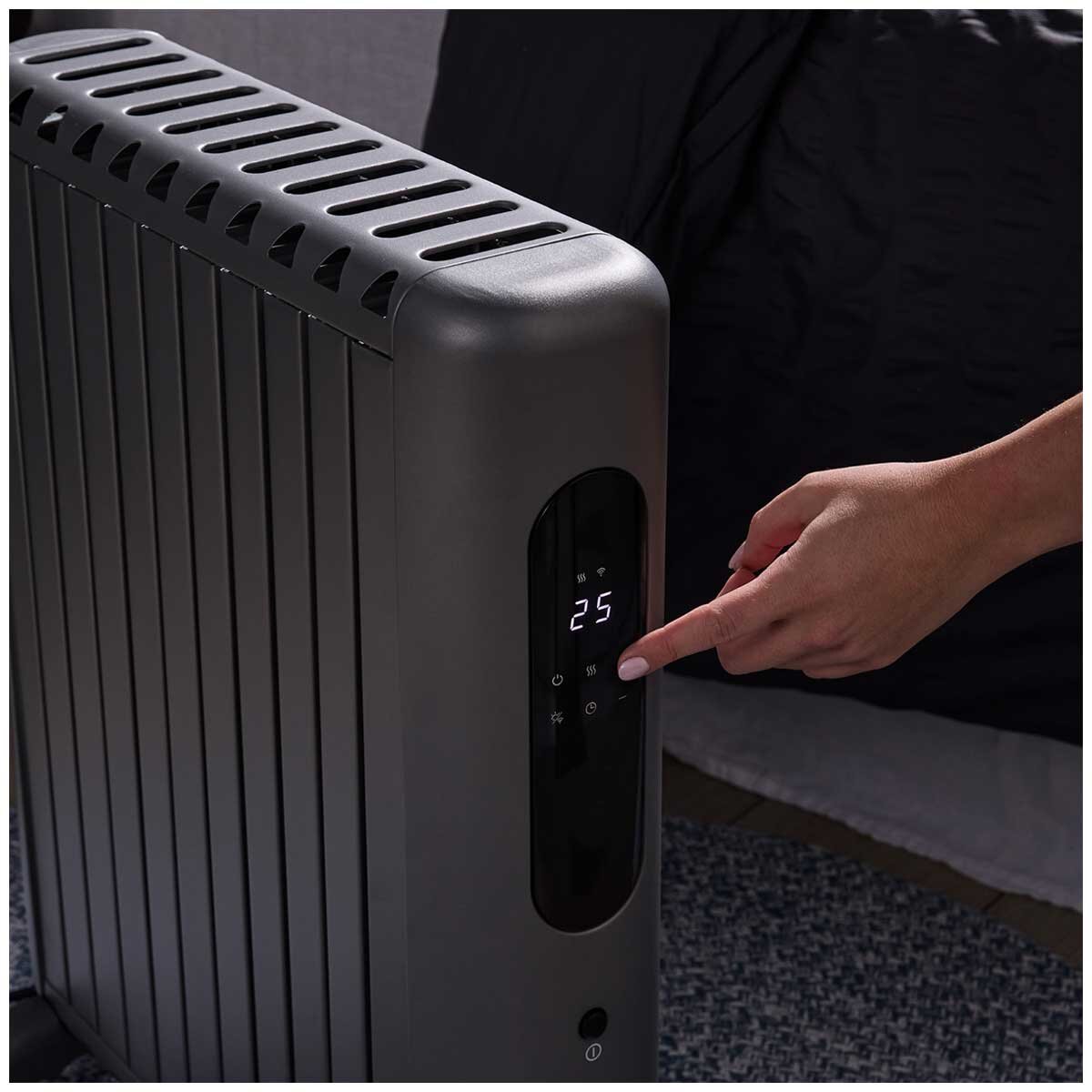 Ausclimate SmartEnclosure Large 11 Fin 2400W Oil Filled Heater ACOC2411 with Wi-Fi, Smart Home Control, Suitable for 35m² Rooms - SuperSaverAU - view 4