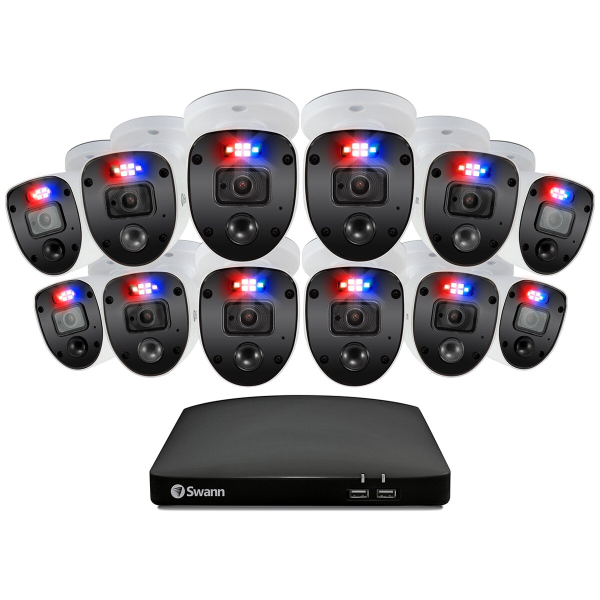 Swann Home Security System 12 Camera 16 Channel 1080p Full HD DVR SWDVK-1646812SLW Cameras - SuperSaverAU - view 2