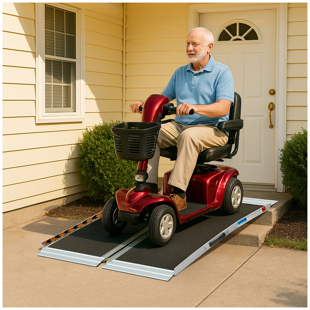 Altus Aluminium Portable Wheelchair Ramp 91cm, 270kg Capacity, Folding Design - SuperSaverAU - view 5