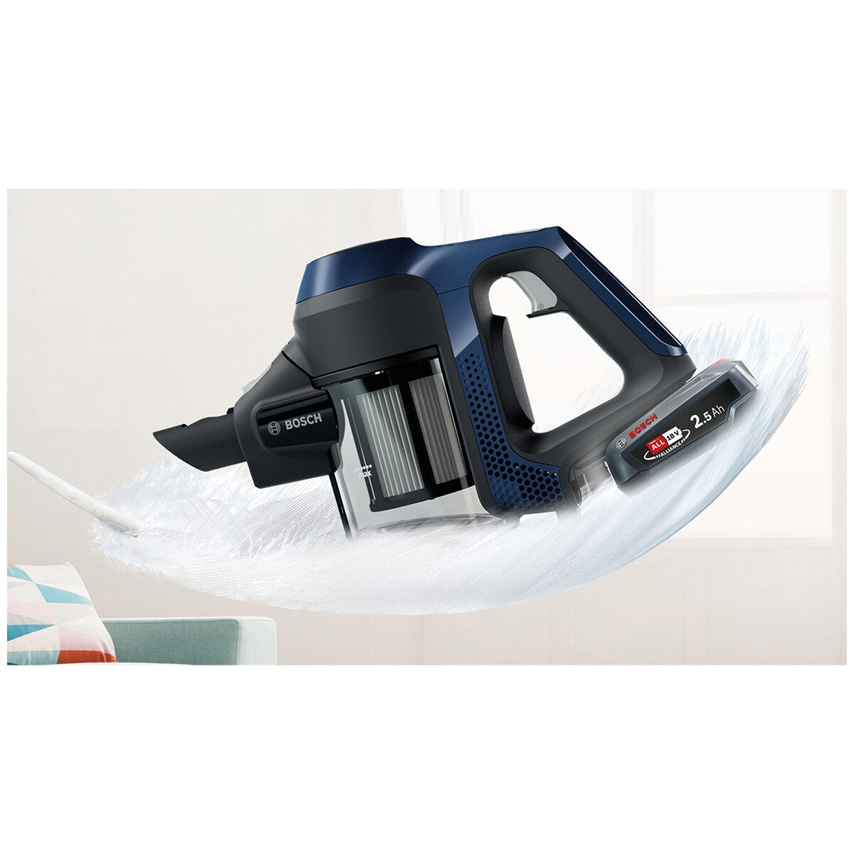 Bosch BCS611AU Unlimited 6 Rechargeable Vacuum Cleaner - Cordless, TurboSpin Motor, AllFloor Power Brush - SuperSaverAU - view 5