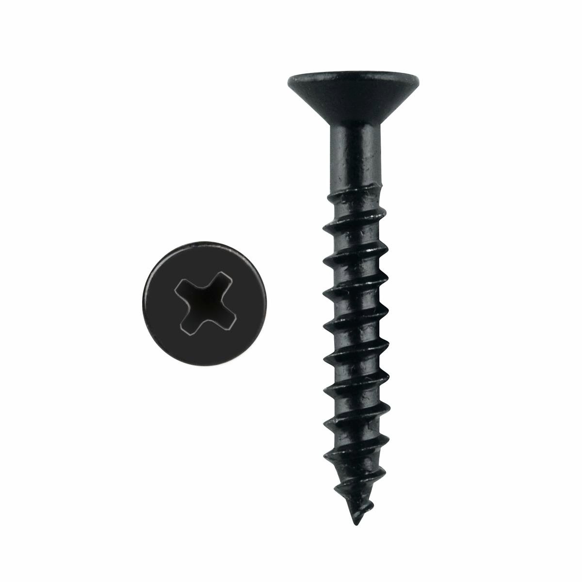 Pinnacle 5 x 50mm Black Countersunk Timber Screws - 20 Pack