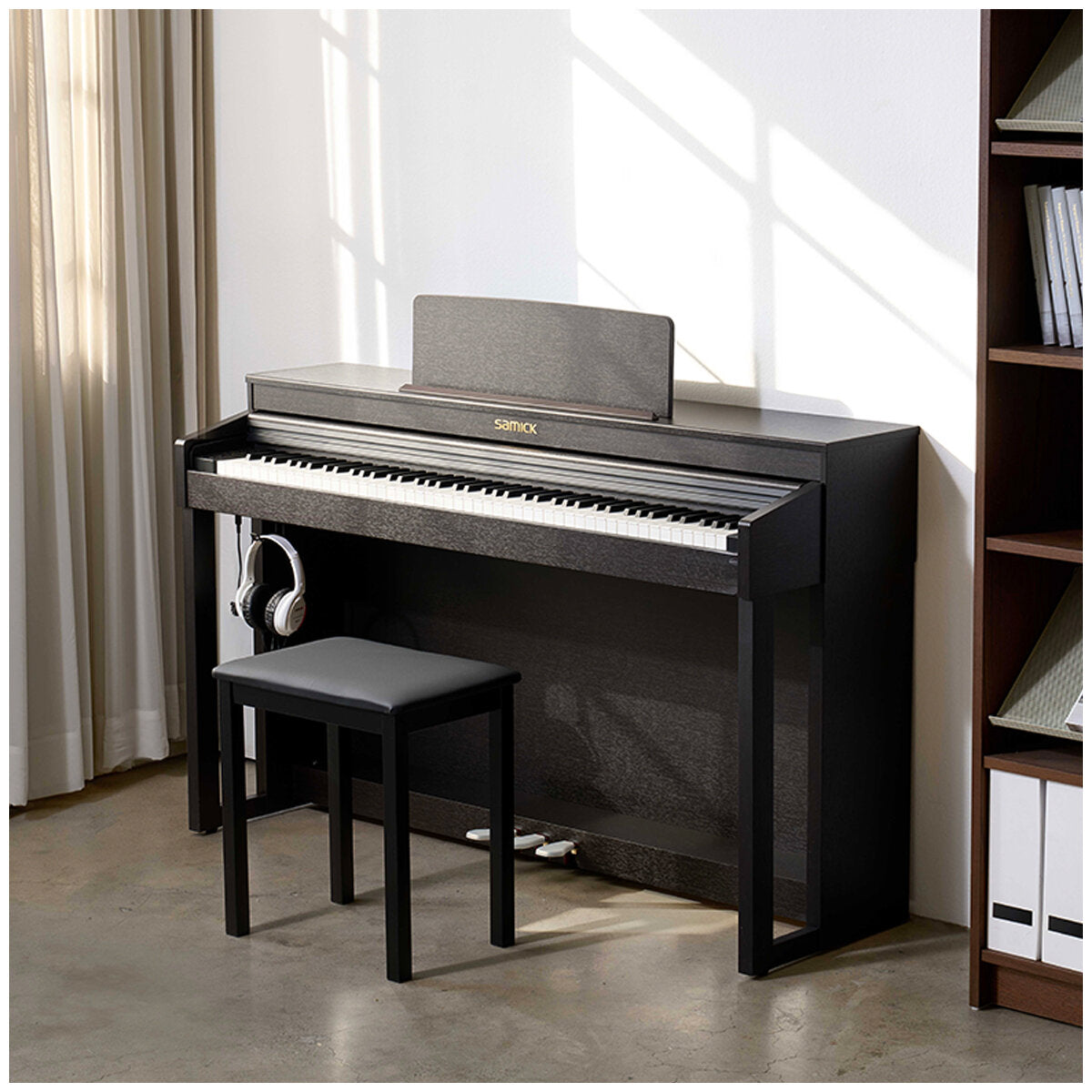 Samick SDP6000R Digital Piano, Rosewood, 88-Key, 60W Sound, USB MIDI, 3-Year Warranty - SuperSaverAU - view 3