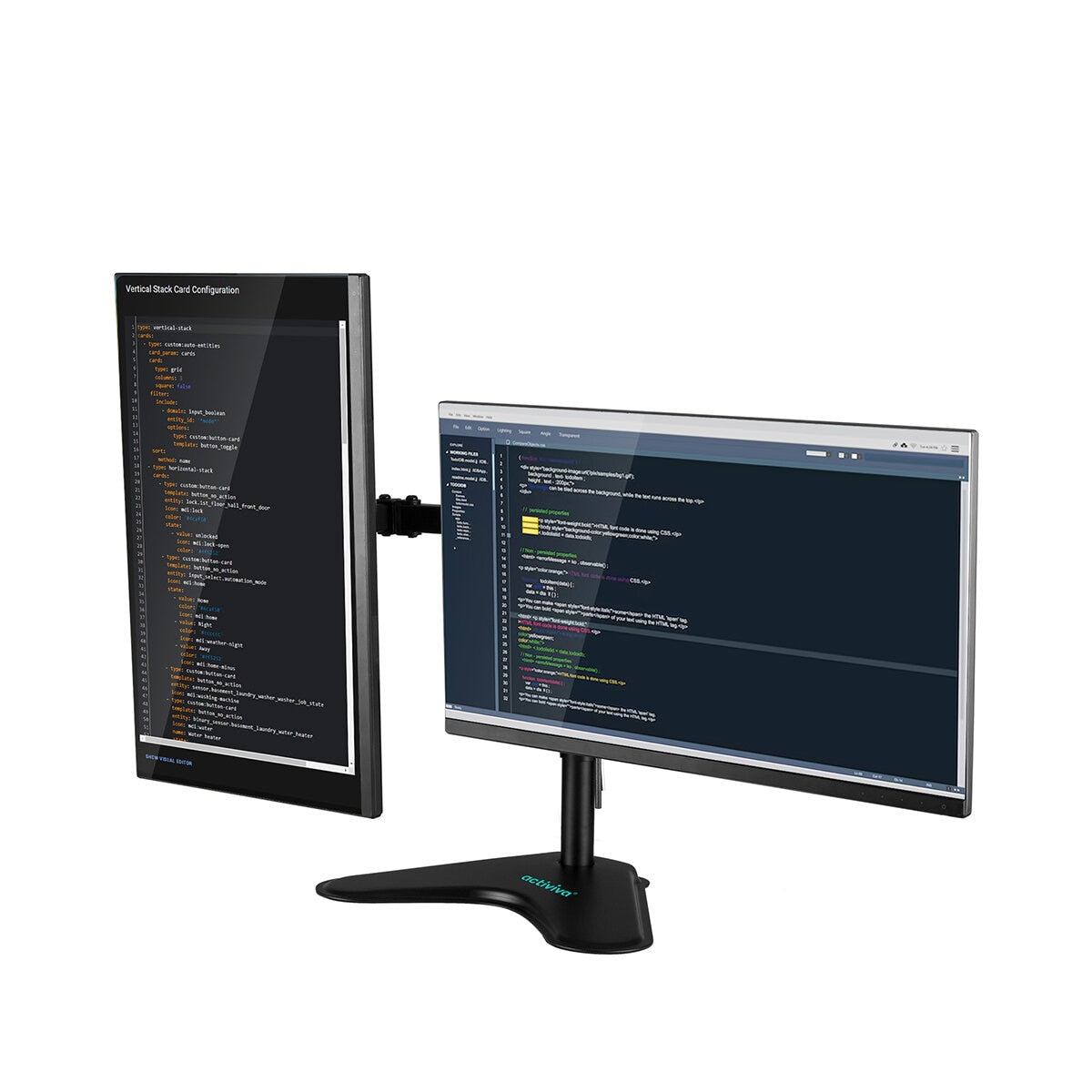 mbeat Activiva Dual-Screen Monitor Arm ACA-BMA-DLH01K, 17-32" VESA, Steel, Ergonomic - SuperSaverAU - view 4