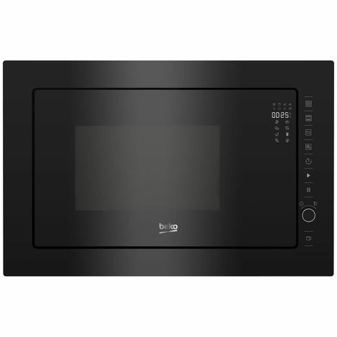 Beko 25L Built-In Microwave Oven with Grill - Black - 315mm Turntable - 9 Functions - BBMWO25GB
