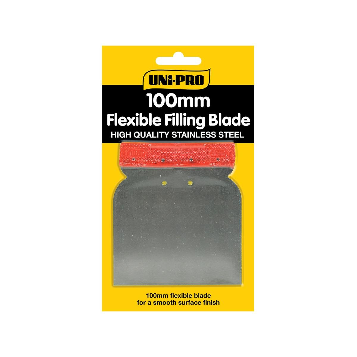 Uni-Pro 100mm Flexible Steel Filling Blade for Plaster, Filler & Putty