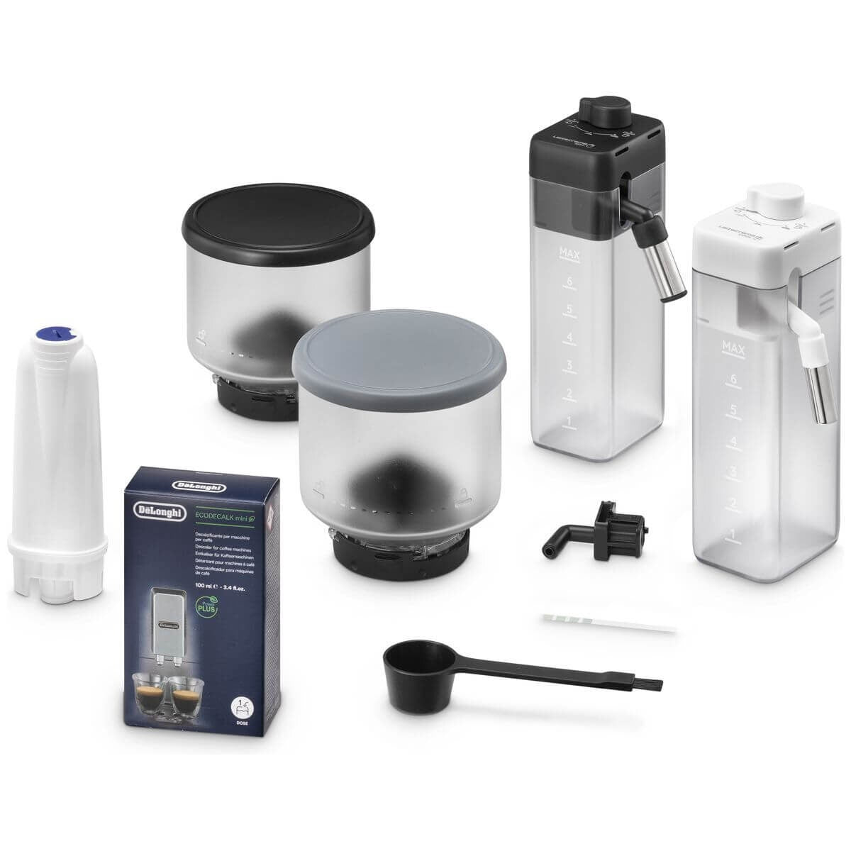 DeLonghi Rivelia fully automatic coffee machine - onyx black, LatteCrema Hot & Cold, 22 recipes - EXAM44057B