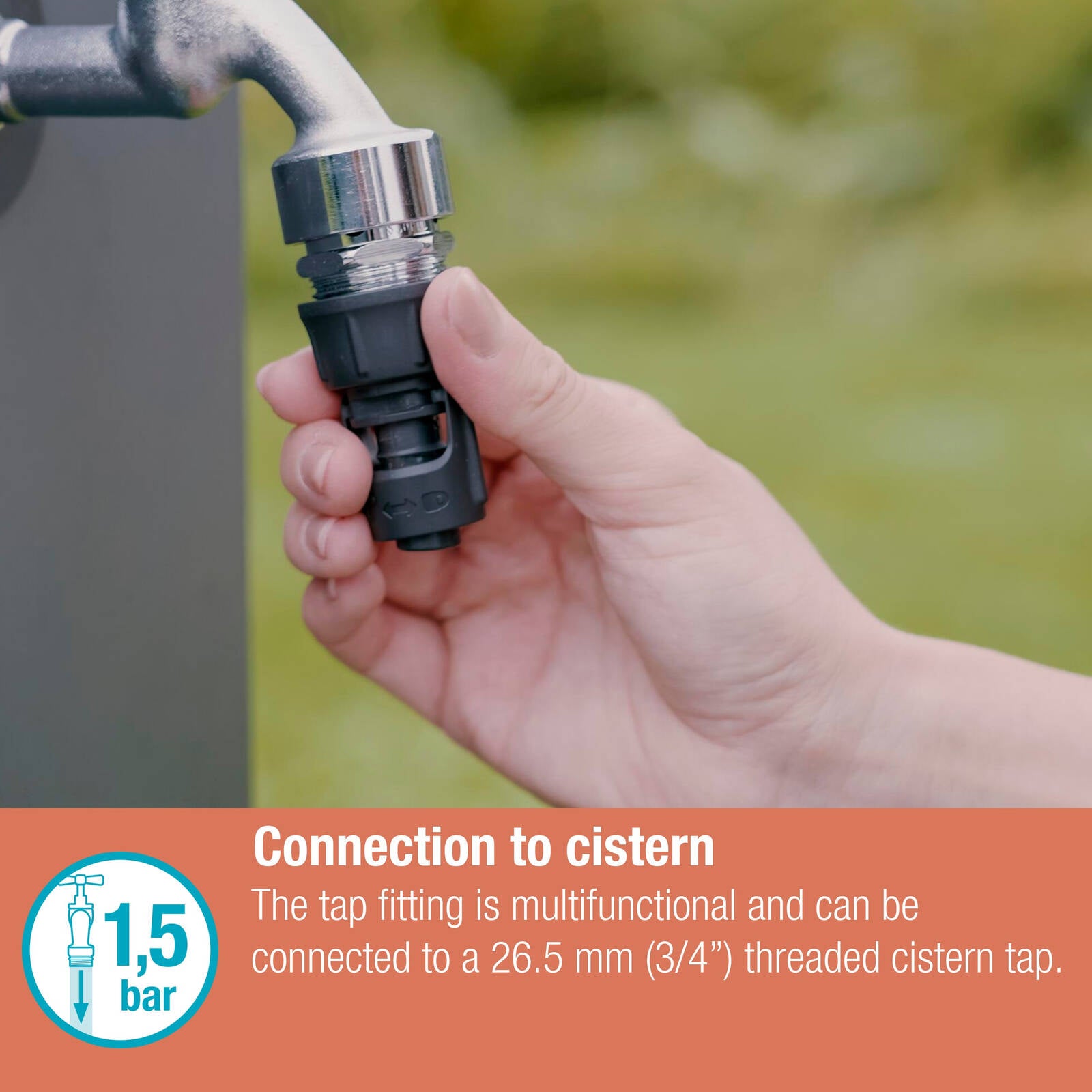 GARDENA 13mm 3/4" Thread Micro Irrigation Tap Fitting
