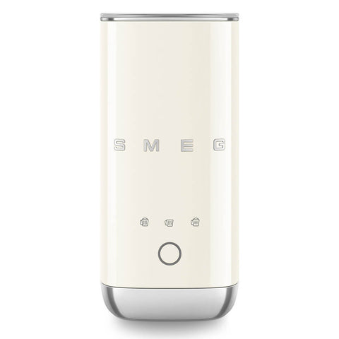 Smeg 50s Retro Style Milk Frother 180ml - Cream, Hot Milk, Hot Froth and Cold Froth - MFF02CRAU