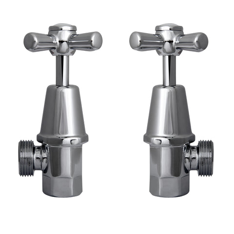 EZYFIX Chrome Classic Retrofit Washing Machine Taps, 135mm, Chrome on Brass, Universal Fit