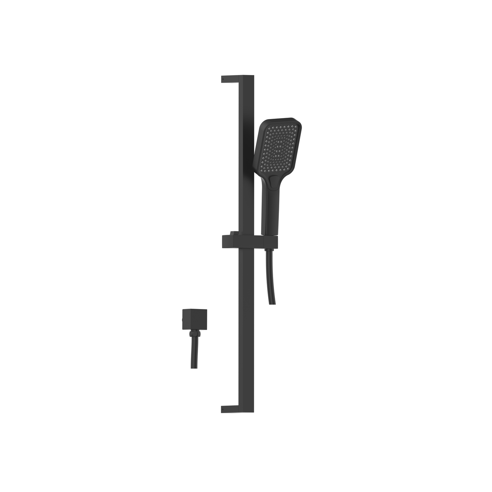 Mondella Matte Black Rococo Multifunction Rail Shower 9L/min WELS 6 Star 4 Spray