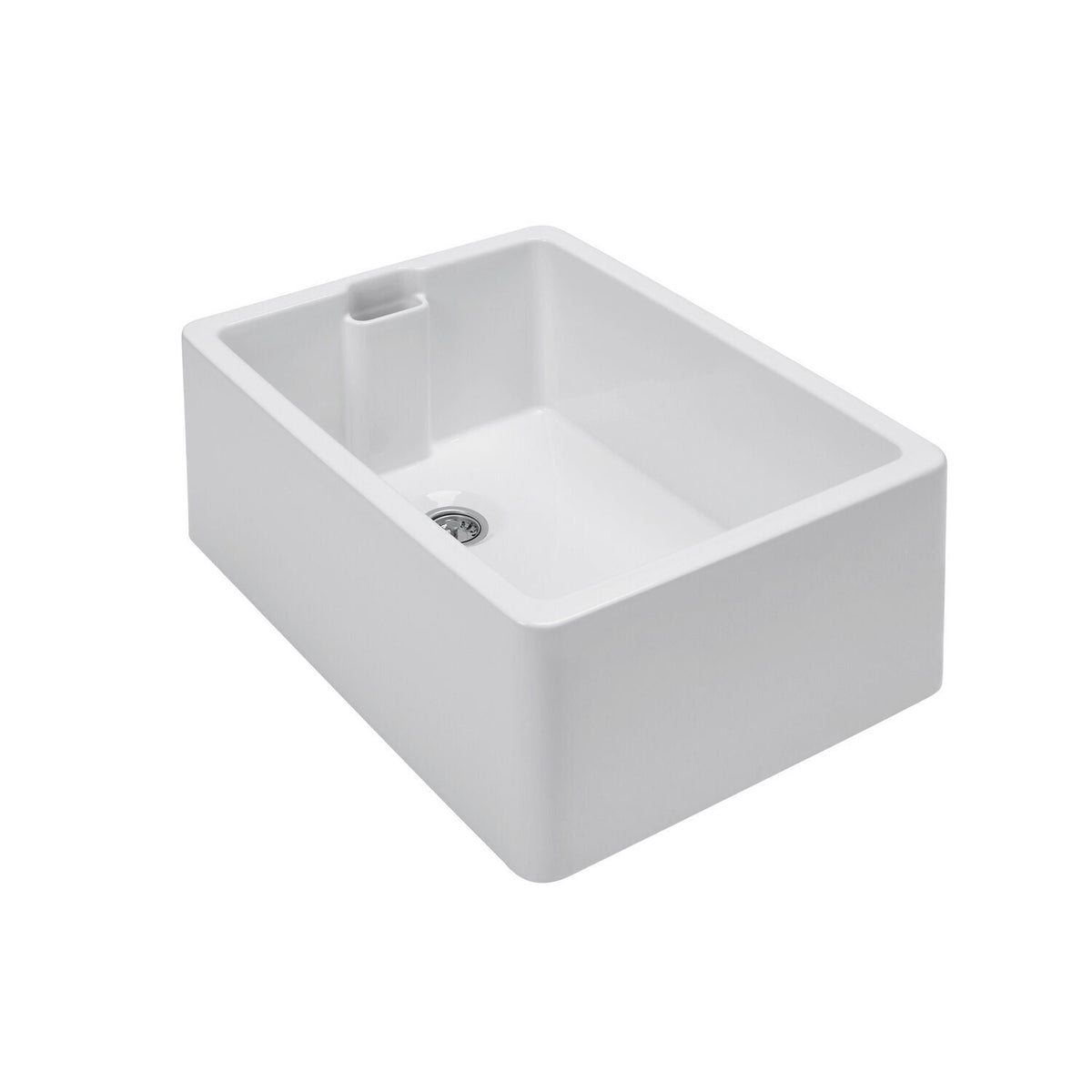 Turner Hastings Belfast 60 x 46 Single Bowl Butler Sink - Fine Fireclay, White Gloss, 39L - 7400