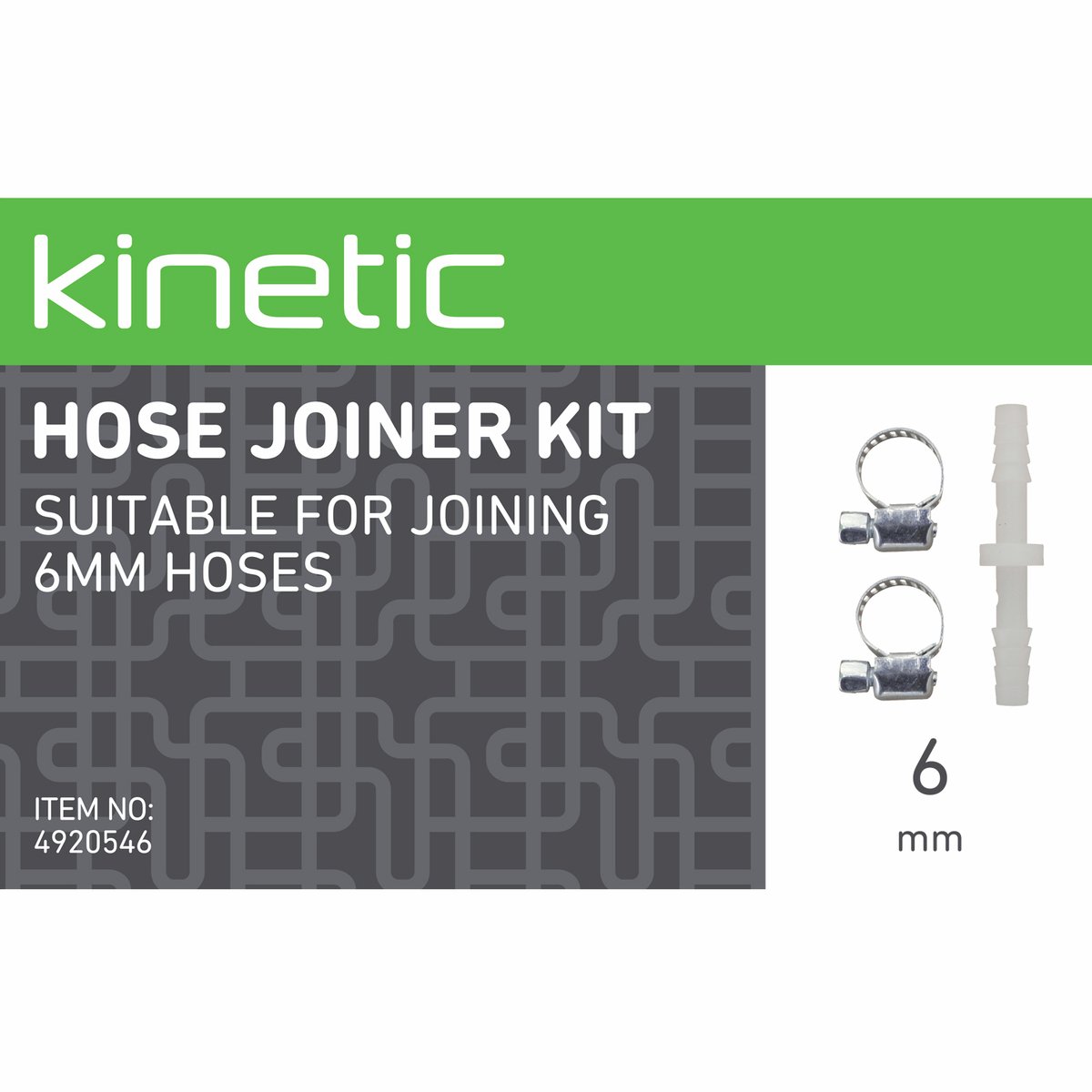 Kinetic 6mm Hose Joiner Kit - 6mm Polypropylene - Easy Connection - SuperSaverAU - view 2