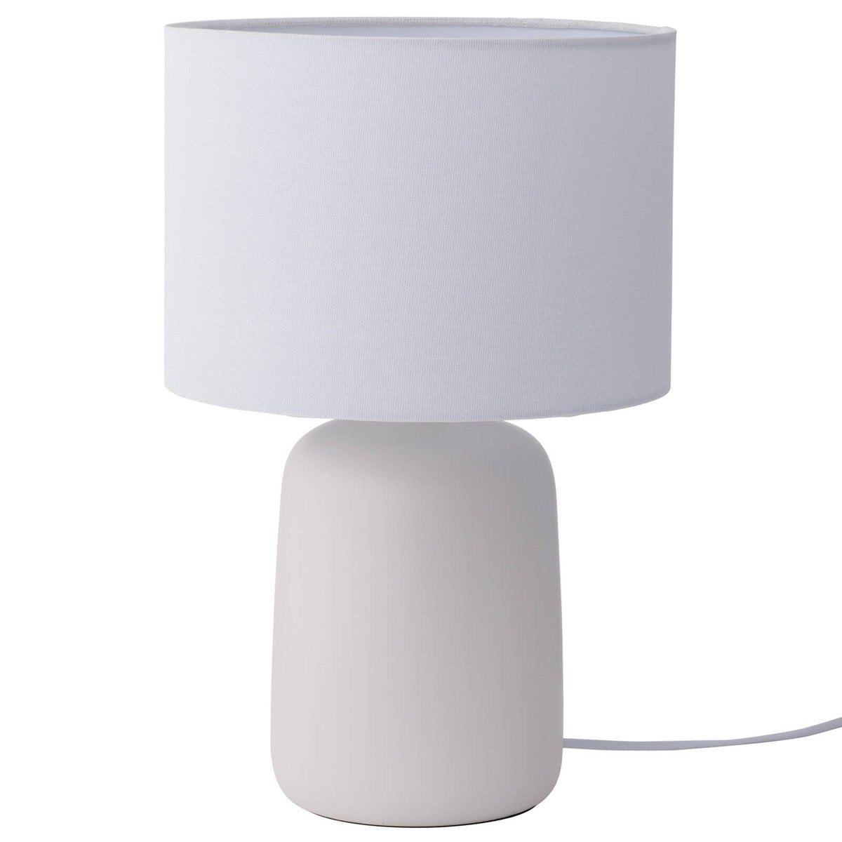 Verve Design Greta Table Lamp - Ceramic Base - White Fabric Shade - 260mm x 400mm - SuperSaverAU - view 2