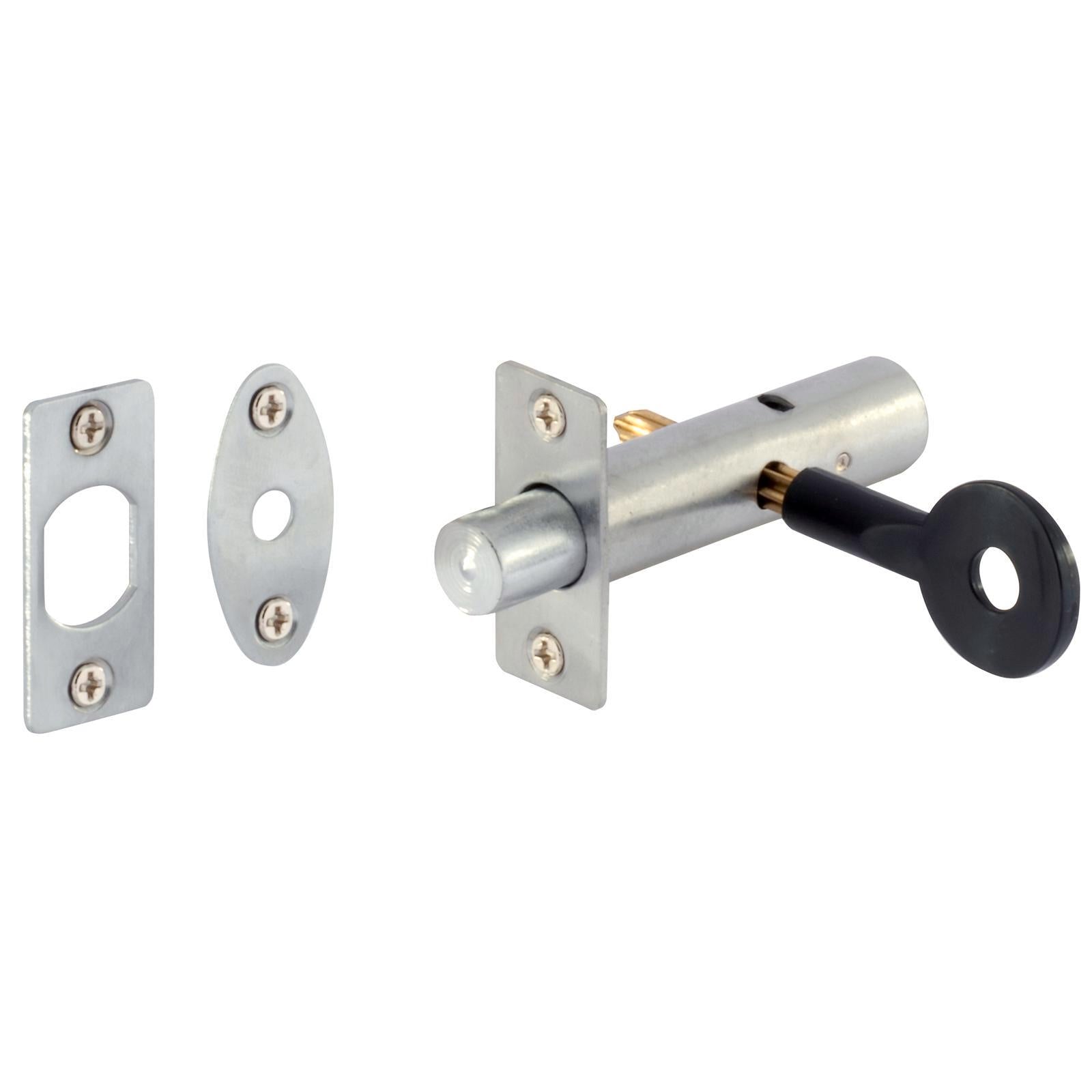 Gainsborough Satin Chrome Zinc Door Security Bolt 444SCC