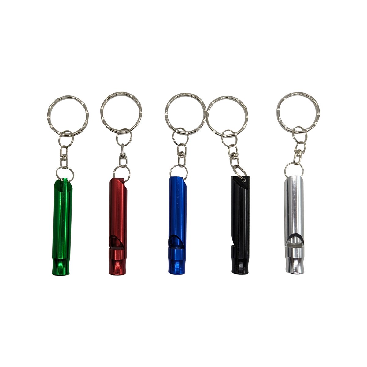 Key Essentials Key Ring Whistle - 57mm - Steel - Assorted Colours - SuperSaverAU - view 2