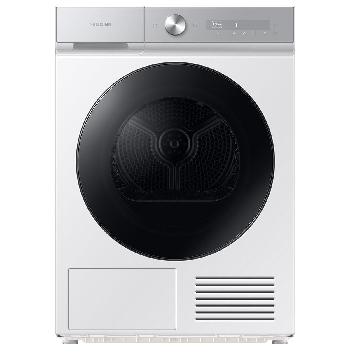 Samsung Bespoke AI 9kg Heat Pump Dryer - 9 Star Energy Rating - Wi-Fi Control - White - DV90BB9440GH