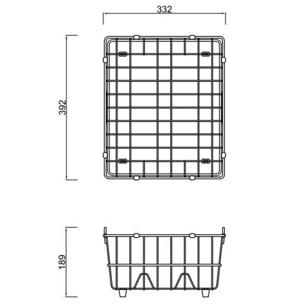 Abey stainless steel dish rack for Barazza, Cubo, Lugano, Piazza, Lago and Lucia sinks - DR007