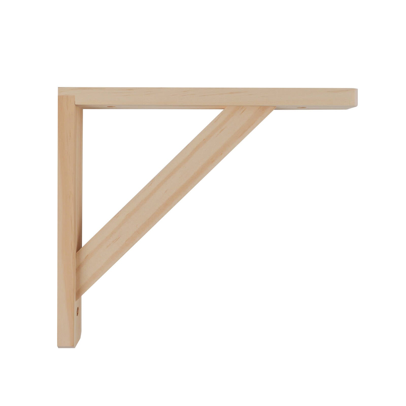 Carinya 260 x 230mm Raw Pine Stayed Bracket Wall Mount 20kg Capacity Indoor